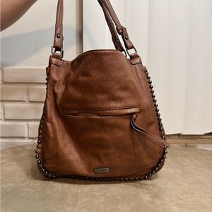 Jessica Simpson Cognac Studded Camille Bag